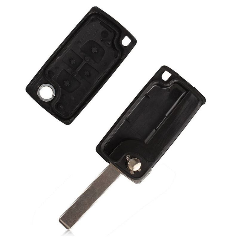 Auto si Moto - Electronice auto - Accesorii electronice auto - Carcasa cheie briceag Techstar cu 4 butoane pentru Peugeot 1007 – model flip compatibil BRE2247 - Infinity.ro