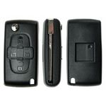 Auto si Moto - Electronice auto - Accesorii electronice auto - Carcasa cheie briceag Techstar cu 4 butoane pentru Peugeot 1007 – model flip compatibil BRE2247 - Infinity.ro