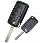 Auto si Moto - Electronice auto - Accesorii electronice auto - Carcasa cheie briceag Techstar cu 4 butoane pentru Peugeot 1007 – model flip compatibil BRE2247 - Infinity.ro