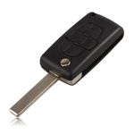 Auto si Moto - Electronice auto - Accesorii electronice auto - Carcasa cheie briceag Techstar cu 4 butoane pentru Peugeot 1007 – model flip compatibil BRE2247 - Infinity.ro
