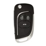 Auto si Moto - Electronice auto - Accesorii electronice auto - Carcasa cheie auto Techstar cromata cu 3 butoane – compatibila Opel & Chevrolet Astra, Corsa, Cruze, Captiva, Aveo - Infinity.ro