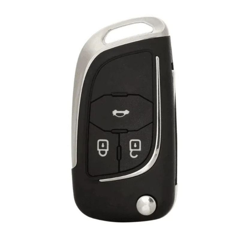 Auto si Moto - Electronice auto - Accesorii electronice auto - Carcasa cheie auto Techstar cromata cu 3 butoane – compatibila Opel & Chevrolet Astra, Corsa, Cruze, Captiva, Aveo - Infinity.ro