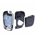 Auto si Moto - Electronice auto - Accesorii electronice auto - Carcasa cheie auto Techstar cromata cu 3 butoane – compatibila Opel & Chevrolet Astra, Corsa, Cruze, Captiva, Aveo - Infinity.ro