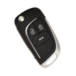 Auto si Moto - Electronice auto - Accesorii electronice auto - Carcasa cheie auto Techstar cromata cu 3 butoane – compatibila Opel & Chevrolet Astra, Corsa, Cruze, Captiva, Aveo - Infinity.ro