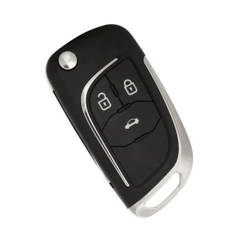 Auto si Moto - Electronice auto - Accesorii electronice auto - Carcasa cheie auto Techstar cromata cu 3 butoane – compatibila Opel & Chevrolet Astra, Corsa, Cruze, Captiva, Aveo - Infinity.ro