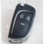 Auto si Moto - Electronice auto - Accesorii electronice auto - Carcasa cheie auto Techstar cromata cu 3 butoane – compatibila Opel & Chevrolet Astra, Corsa, Cruze, Captiva, Aveo - Infinity.ro