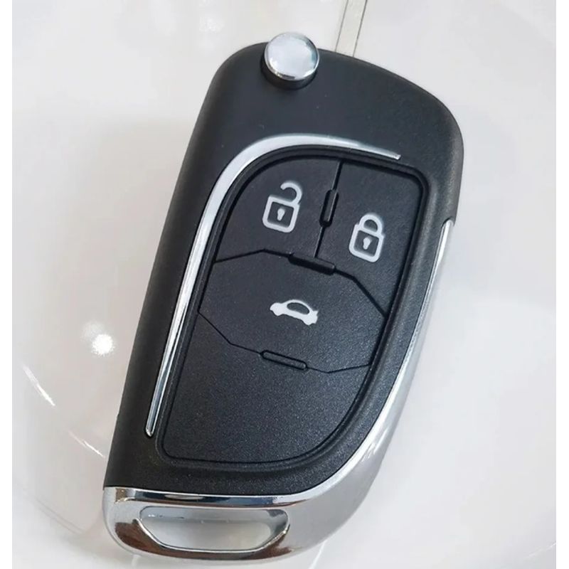 Auto si Moto - Electronice auto - Accesorii electronice auto - Carcasa cheie auto Techstar cromata cu 3 butoane – compatibila Opel & Chevrolet Astra, Corsa, Cruze, Captiva, Aveo - Infinity.ro