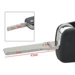 Auto si Moto - Electronice auto - Accesorii electronice auto - Carcasa cheie auto Techstar tip briceag cu 3 butoane pentru Volkswagen – model pliabil, carcasa nedetasabila - Infinity.ro