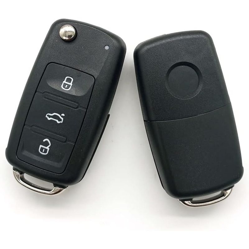 Auto si Moto - Electronice auto - Accesorii electronice auto - Carcasa cheie auto Techstar tip briceag cu 3 butoane pentru Volkswagen – model pliabil, carcasa nedetasabila - Infinity.ro