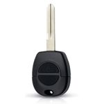 Auto si Moto - Electronice auto - Accesorii electronice auto - Carcasa cheie auto Techstar cu 2 butoane clasica si lamela A33 pentru Nissan Almera, Micra, Primera, X-trail, Juke - Infinity.ro