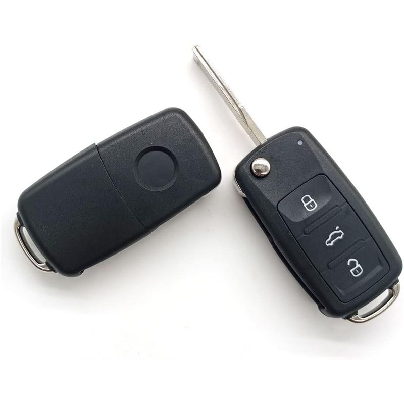 Auto si Moto - Electronice auto - Accesorii electronice auto - Carcasa cheie auto Techstar tip briceag cu 3 butoane pentru Volkswagen – model pliabil, carcasa nedetasabila - Infinity.ro