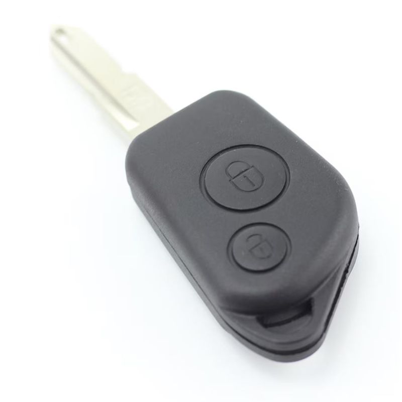 Auto si Moto - Electronice auto - Accesorii electronice auto - Carcasa cheie auto Techstar cu 2 butoane si suport baterie pentru Peugeot – compatibila 206, 207, 307, 407 - Infinity.ro