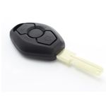 Auto si Moto - Electronice auto - Accesorii electronice auto - Carcasa cheie auto Techstar cu 3 butoane si lama 4 piste pentru BMW – compatibila E46, E39, E60, X3, X5 - Infinity.ro