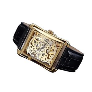 Ceas barbatesc mecanic Winner gold edition