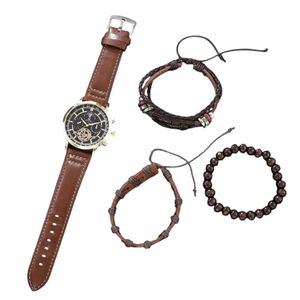 Set cadou cu ceas barbatesc Shaarms HQ8159 si trei bratari elegante