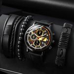 Market - Cadouri - Cadouri personalizate - Set cadou cu ceas barbatesc Deyros ZH11769SODV si trei bratari elegante - Infinity.ro