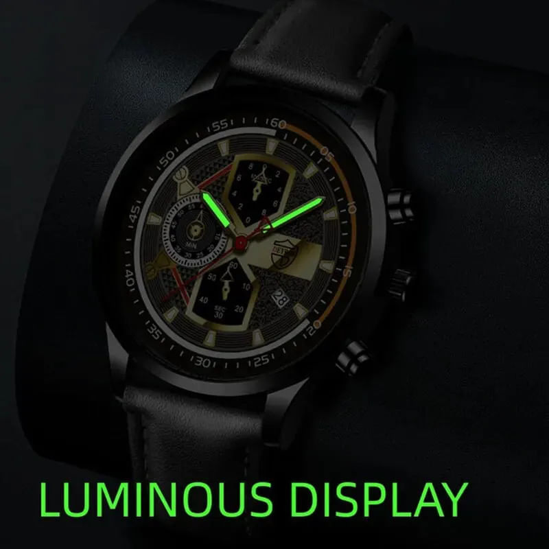 Market - Cadouri - Cadouri personalizate - Set cadou cu ceas barbatesc Deyros ZH11769SODV si trei bratari elegante - Infinity.ro