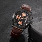 Market - Cadouri - Cadouri personalizate - Set cadou cu ceas barbatesc Shaarms maro si patru bratari elegante - Infinity.ro