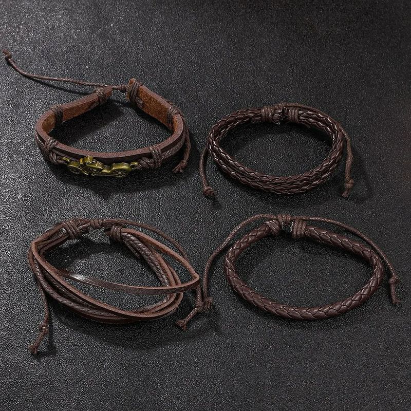 Market - Cadouri - Cadouri personalizate - Set cadou cu ceas barbatesc Shaarms 8350 si patru bratari elegante - Infinity.ro