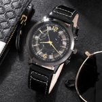 Market - Cadouri - Cadouri personalizate - Set cadou cu ceas barbatesc Shaarms 8171 si trei bratari elegante - Infinity.ro