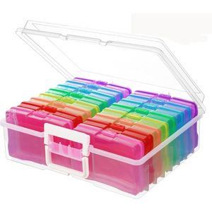 Cutiute portabile pentru depozitarea obiectelor mici, 16 bucati, ideal, maner pliabil si inchidere sigura