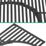 Casa si Gradina - Gradina si terasa - Gratare si accesorii - Gratare de gradina - Gratar gril din fonta, cu element rotund detasabil pentru Enders Chicago 3, Chicago Next 3 Burner, 58.5X41.2cm - Infinity.ro