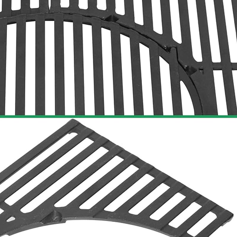 Casa si Gradina - Gradina si terasa - Gratare si accesorii - Gratare de gradina - Gratar gril din fonta, cu element rotund detasabil pentru Enders Chicago 3, Chicago Next 3 Burner, 58.5X41.2cm - Infinity.ro