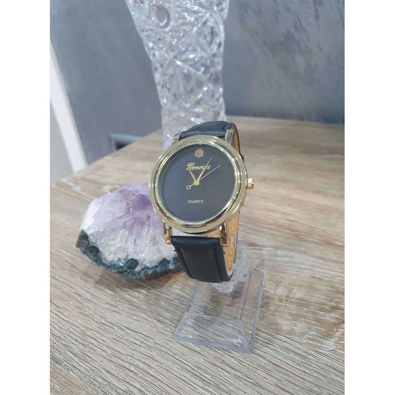 Fashion, accesorii si bijuterii - Femei - Bijuterii femei - Ceasuri femei - Ceas de dama Geneva gold black - Infinity.ro