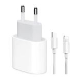 Laptop, Telefoane si Tablete - Telefoane mobile si accesorii - Accesorii Telefoane - Incarcatoare telefoane - Set Incarcator Fast Charger si cablu USB-C, compatibil cu Apple, USB-C 20W, Compatibil cu iPhone - Infinity.ro