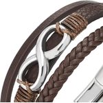 Fashion, accesorii si bijuterii - Barbati - Bijuterii barbati - Bratari barbati - Bratara “Infinity Bond” - Negru - Infinity.ro