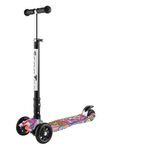Sport si Outdoor - Role, trotinete si skateboard - Trotinete copii - Trotineta aluminiu, lean&steer, pliabila, ghidon reglabil, 2 roti fata, multicolor - Infinity.ro