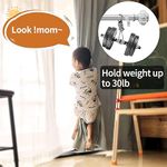 Casa si Gradina - Textile si covoare - Perdele si draperii - Accesorii perdele si draperii - Galerie metalica, reglabila, 182-365 cm, pentru perdele/draperii, cu suporturi de fixare, imitatie marmura, Argintiu - Infinity.ro