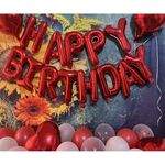 Casa si Gradina - Decoratiuni - Decoratiuni petrecere - Baloane - Set 25 baloane pentru ziua de nastere/aniversare, 24 ani, 101cm, rosu - Infinity.ro