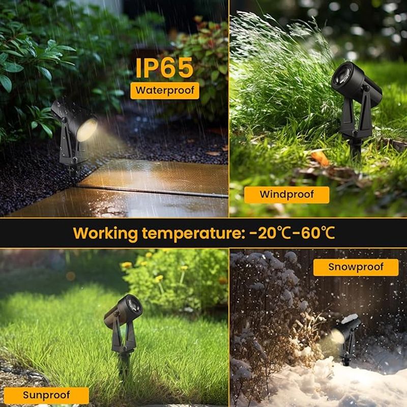 Casa si Gradina - Decoratiuni - Decoratiuni petrecere - Bannere si ghirlande decorative - Set 10 lumini LED pentru gradina, 32M, rezistente la temperaturi scazute, IP65, 3000 lumeni, 3000 K, alb cald - Infinity.ro