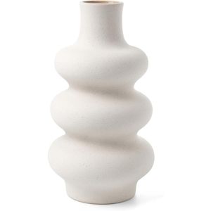Vaza decorativa ceramica, stil boho, design abastract, 25 cm, potrivita pentru flori cu tulpina lunga, si crengute