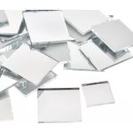 Casa si Gradina - Decoratiuni - Oglinzi - Set 100 Oglinzi Acrilice Decorative in Forma de Patrat, pentru Decorarea Peretilor, 2 x 2 cm - Infinity.ro