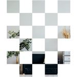 Casa si Gradina - Decoratiuni - Oglinzi - Set 100 Oglinzi Acrilice Decorative in Forma de Patrat, pentru Decorarea Peretilor, 2 x 2 cm - Infinity.ro