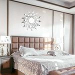 Casa si Gradina - Decoratiuni - Oglinzi - Set 27 Oglinzi Acrilice Decorative Autoadezive model Raze de Soare Argintiu, dimensiune 50cm - Infinity.ro