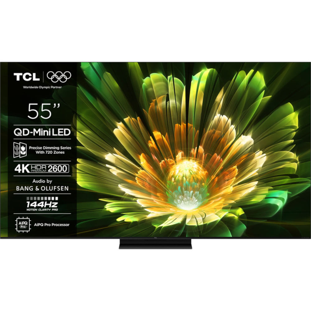 Televizor Smart LED TCL 4K UHD HDR 55Q7C, 138 cm, Wireless, Clasa F