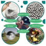 Sport si Outdoor - Camping - Accesorii camping si drumetii - Set 300 bile metalice pentru airsoft si prastie 8 mm, argintiu - Infinity.ro