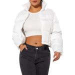 Fashion, accesorii si bijuterii - Femei - Imbracaminte femei - Jachete si geci femei - Geaca scurta pentru femei, subtire, alba, L - Infinity.ro