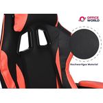 PC, gaming si accesorii - Gaming - Accesorii gaming - Scaune gaming - Scaun de gaming ergonomic cu cotiere reglabile, inaltime ajustabila, perna lombara si teriere, 135cm, Negru/Rosu - Infinity.ro