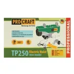 Casa si Gradina - Constructii - Depozitare, transport si protectie - Echipamente pentru transport si ridicat - Troliu electric palan Procraft TP250, 510W, cu kit montare Greutate 250kg - Infinity.ro