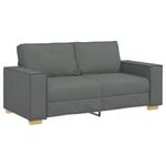 Casa si Gradina - Mobilier - Canapele si coltare - Canapele - Canapea cu 2 locuri, gri inchis, 140 cm, material textil - Infinity.ro