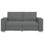 Casa si Gradina - Mobilier - Canapele si coltare - Canapele - Canapea cu 2 locuri, gri inchis, 140 cm, material textil - Infinity.ro