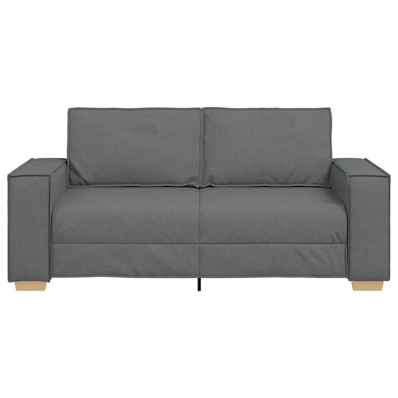 Casa si Gradina - Mobilier - Canapele si coltare - Canapele - Canapea cu 2 locuri, gri inchis, 140 cm, material textil - Infinity.ro