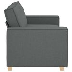 Casa si Gradina - Mobilier - Canapele si coltare - Canapele - Canapea cu 2 locuri, gri inchis, 140 cm, material textil - Infinity.ro