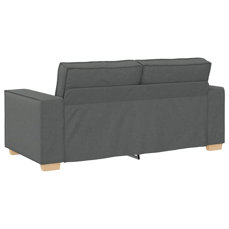 Casa si Gradina - Mobilier - Canapele si coltare - Canapele - Canapea cu 2 locuri, gri inchis, 140 cm, material textil - Infinity.ro