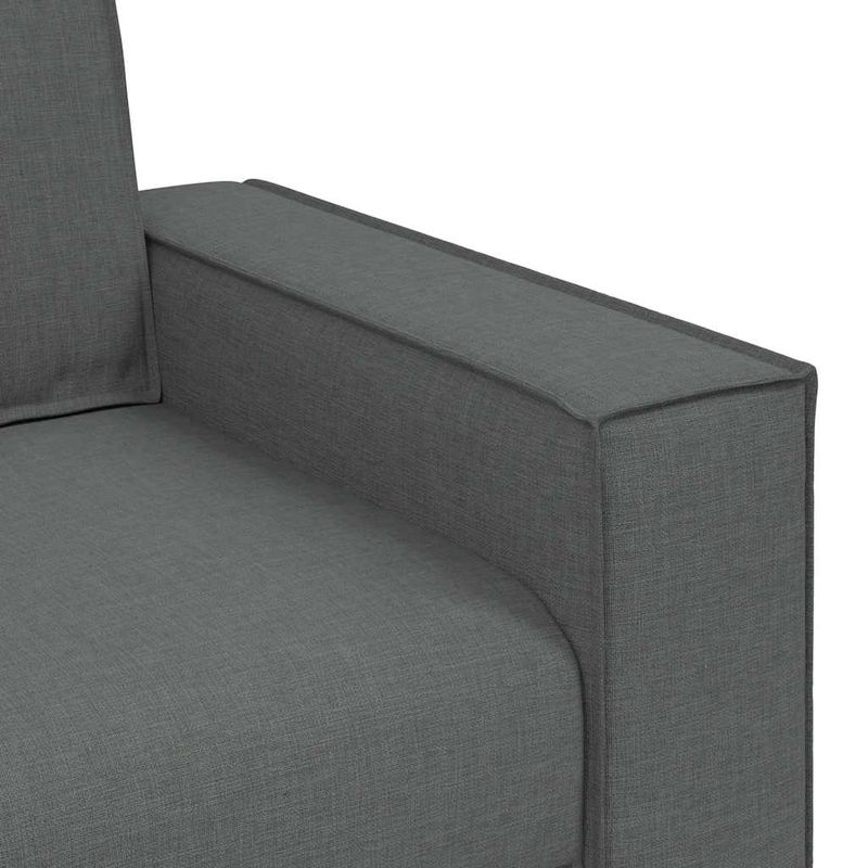 Casa si Gradina - Mobilier - Canapele si coltare - Canapele - Canapea cu 2 locuri, gri inchis, 140 cm, material textil - Infinity.ro