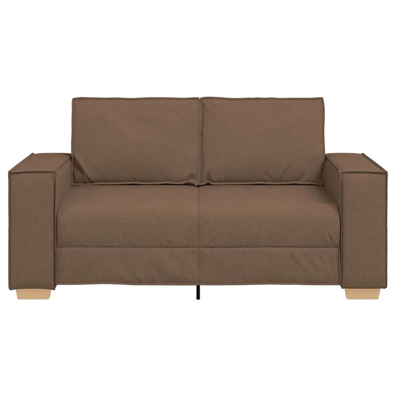 Casa si Gradina - Mobilier - Canapele si coltare - Canapele - Canapea cu 2 locuri, maro, 120 cm, material textil - Infinity.ro